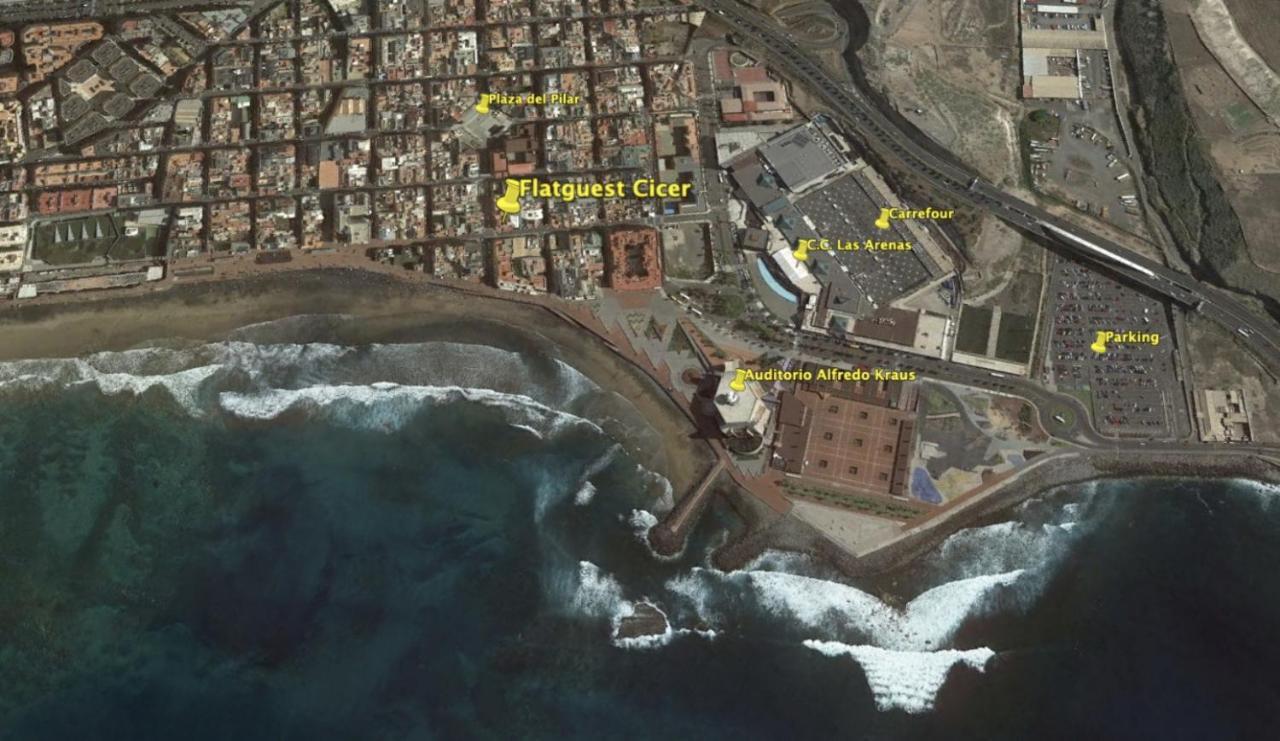 Flatguest Cicer - 3Bdr + Balcony + Beach Las Palmas de Gran Canaria Exterior foto